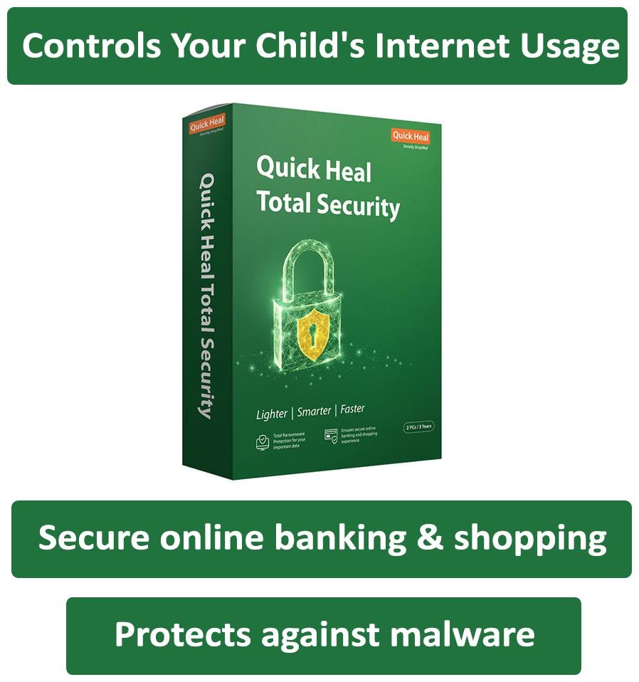 

Quick Heal Total security ( 2 pc 3 years )