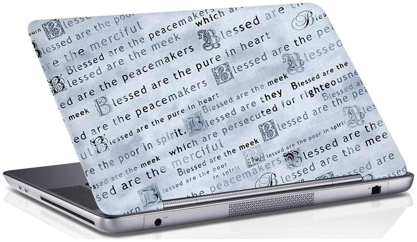 RADANYA TextLaptop Skin Vinyl Laptop Decal 15.6