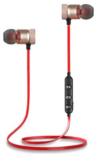 

RAKRISH MTRGLD09 In-Ear Bluetooth Headset ( Black Red )