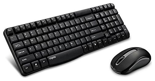

Rapoo X1800s Wireless Keyboard Mouse Set ( Black )