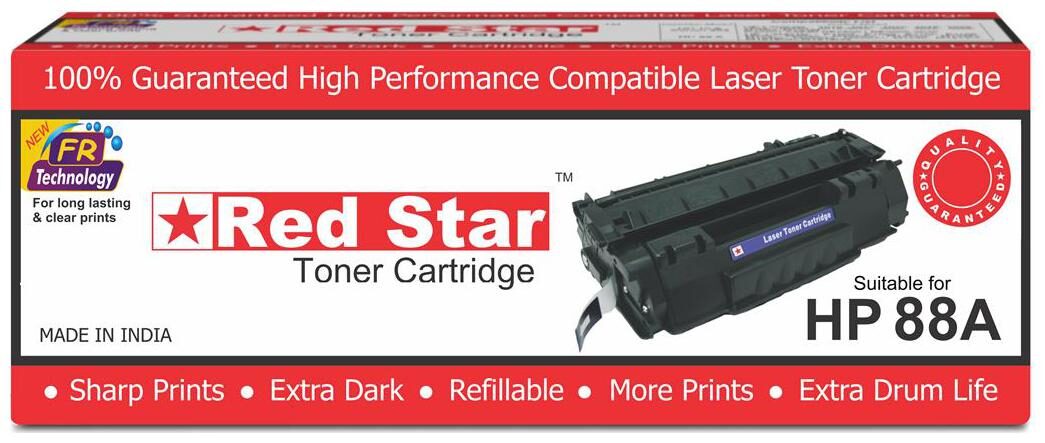 

Red Star HP CC388A 88A compatible toner cartridge for HP Laser printer MFP M202 M202n M202dw M126nw M128fn M128fw M226dw M226dn M1136 M1213nf M1216nfh M1218nfs