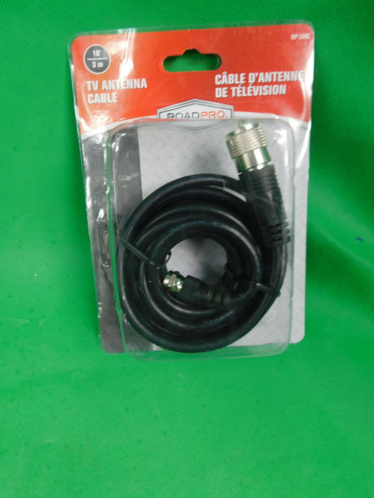 

RoadPro TV Antenna Cable CB 10 RP-590C black Clear RG59U Coaxial Cable N1