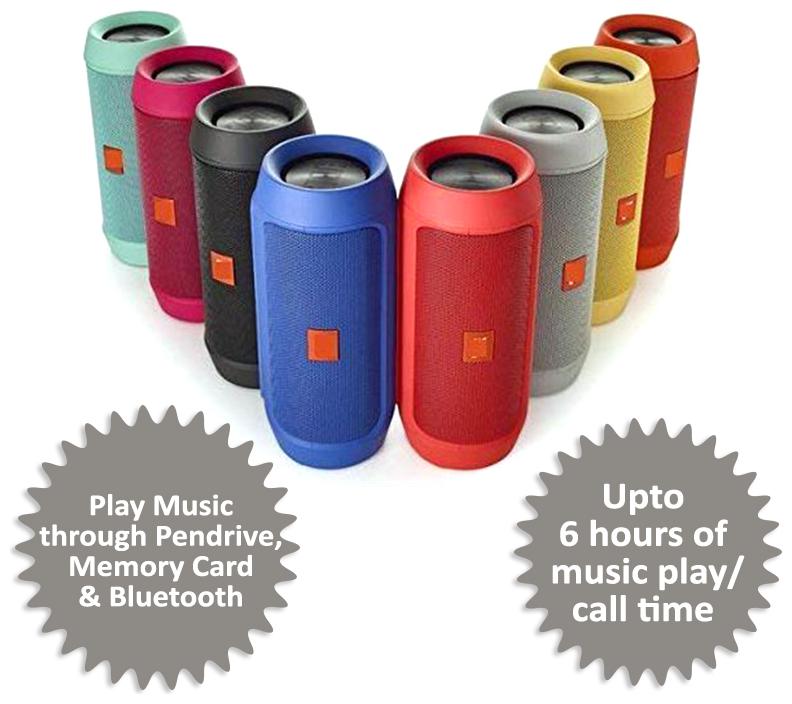

Rockpapa CHARGE2 Bluetooth Portable speaker ( Assorted )