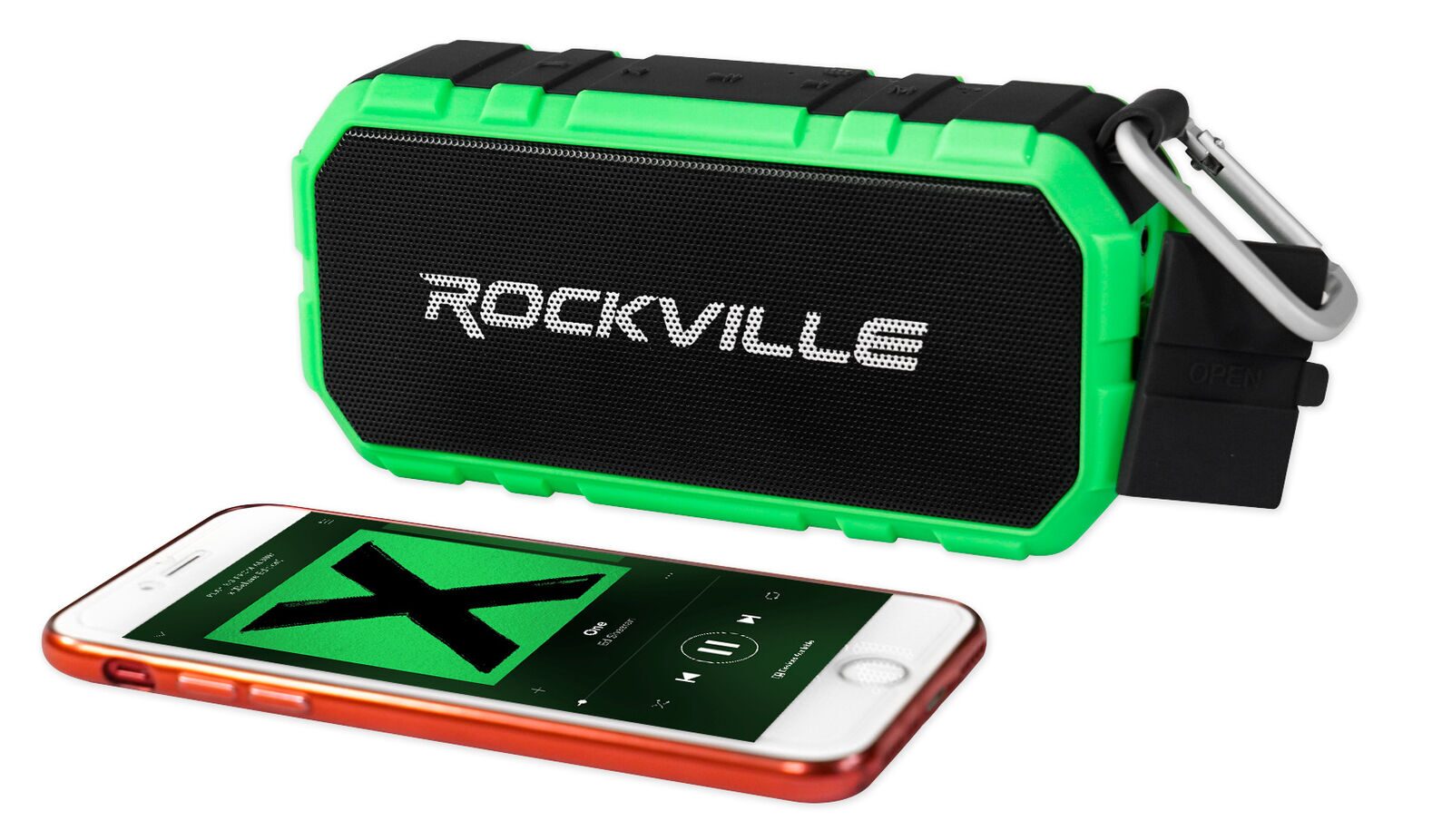 

Rockville RPB24 Portable Bluetooth Speaker w 4000mAH Powerbank 30 Hour Battery