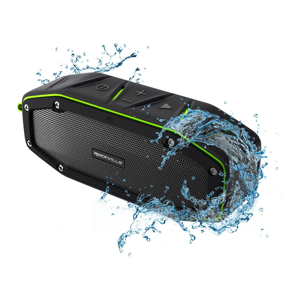 

Rockville RPB27 20w Rugged Portable Waterproof Bluetooth Speaker w Bumping Bass
