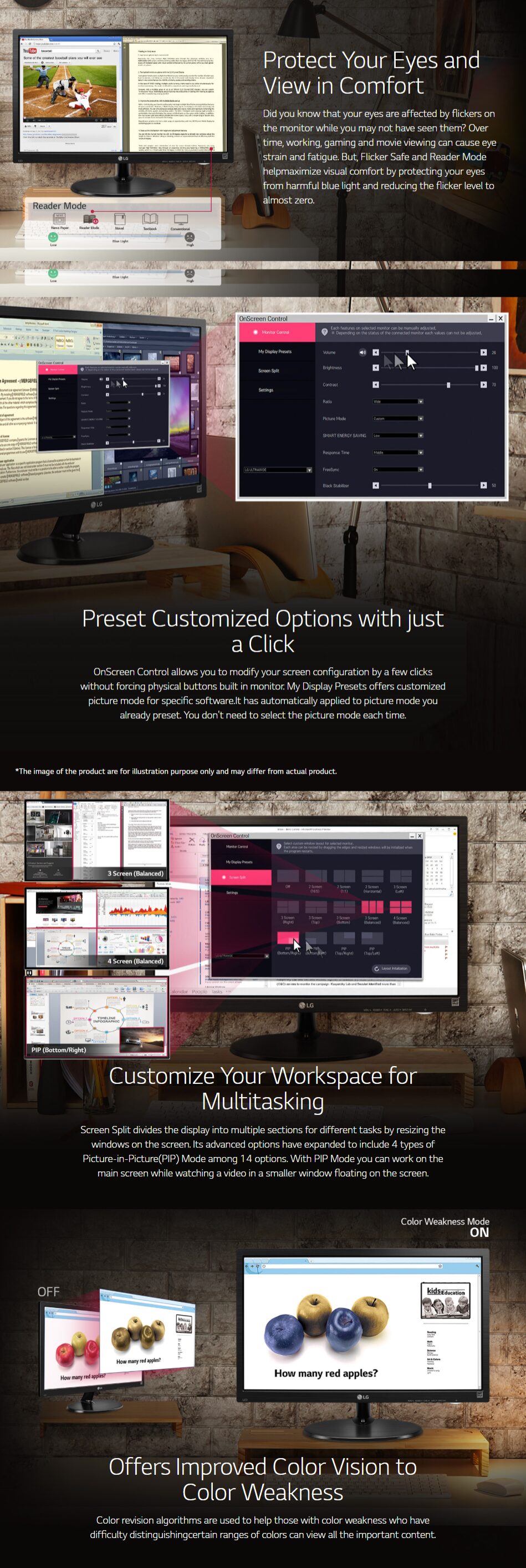 Buy LG 19M38HB 46.99 cm (18.5 inch) HD LED Monitor HDMI & VGA Online at