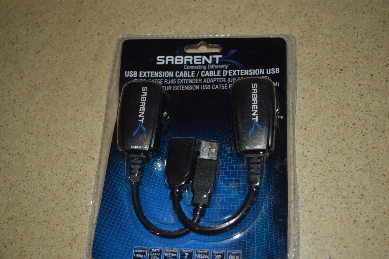 

SABRENT USB EXTENSION CABLE MODEL USB-RJXT - NEW