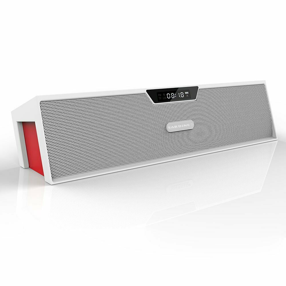 

Sardine Wireless Bluetooth Speakers with Alarm clock Super Bass Time Display BE
