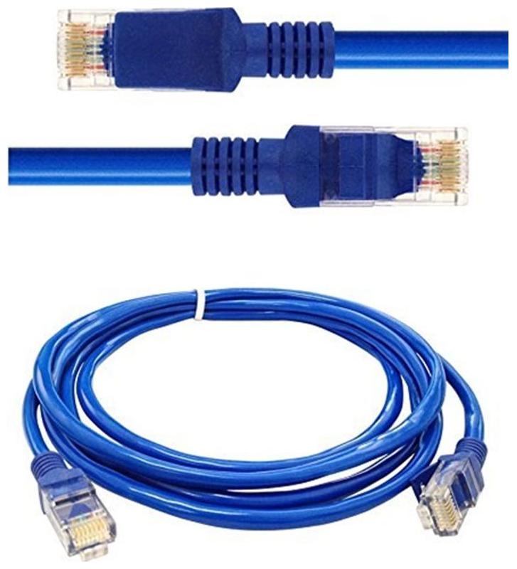 

SCHOFIC CAT 5 1 M Shielded RJ45 Ethernet Patch Gold Plated Plug STP Wires Patch Modem Router LAN ADSL - BLUE
