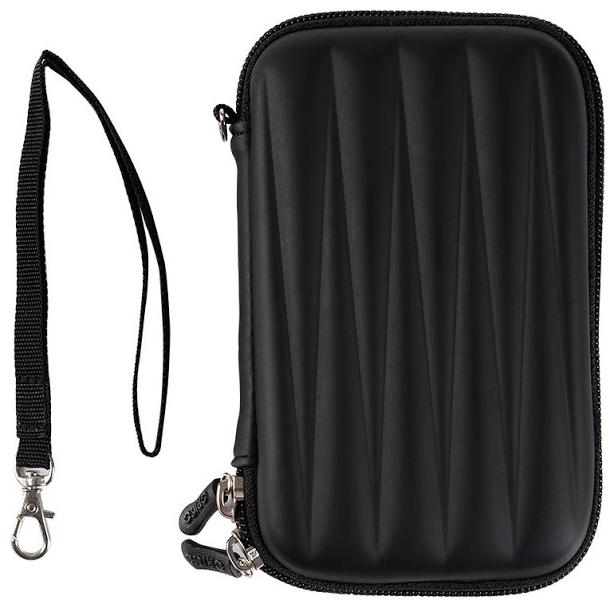 

Seashell Shock Resistant Black Wave Zig Zag Premium Quality Rigid 2 5 inch Water Proof External Hard disk Case with Mesh Pocket for WD My Passport 2TB External Hard Drive