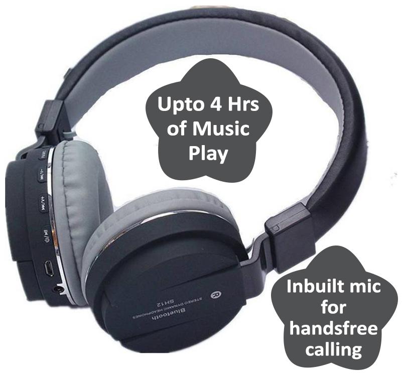 

WOCKEEZ SH-12 On-Ear Bluetooth Headset ( Assorted )