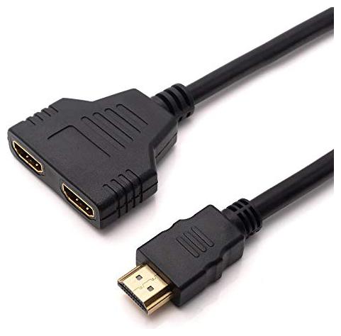 

Shopline High Quailty 1080P HDMI Male to Dual HDMI Female 1 to 2 Way Splitter Adapter Cable Converter