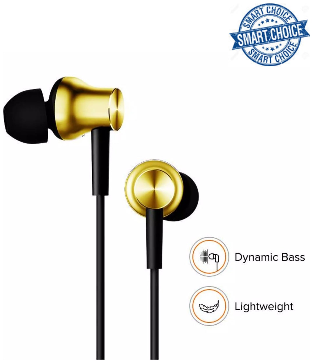 

Smart Choice In-Ear Wired Headphone ( Gold )