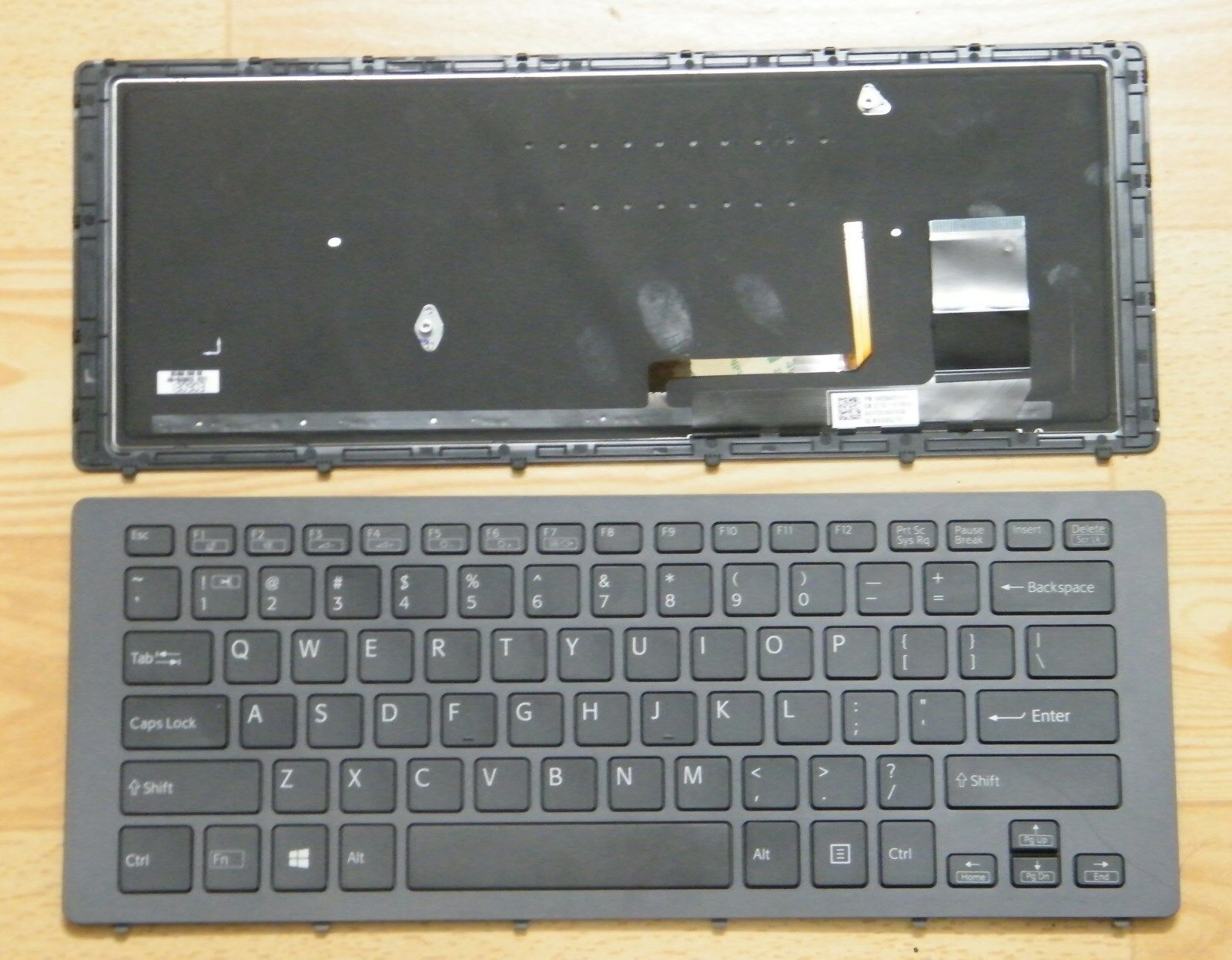 

Sony Fit 15A Flip SVF15N26CXB SVF15N190X SVF15N28PXB backlit keyboard w frame