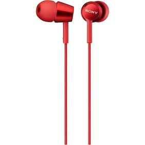 Sony MDR-EX150 In Ear Earphone (Red)