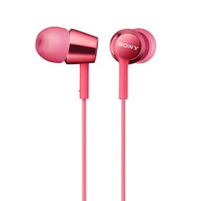 Sony MDR-EX150AP Wired In Ear Earphone (Pink)