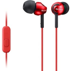 Sony MDR-EX110AP In Ear Wired Headphone (Red)
