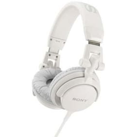 Sony MDR-V55 Over Ear Wired Headphones (White)