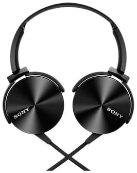 Sony MDR-XB450AP Wired Over Ear Headphone (Black)
