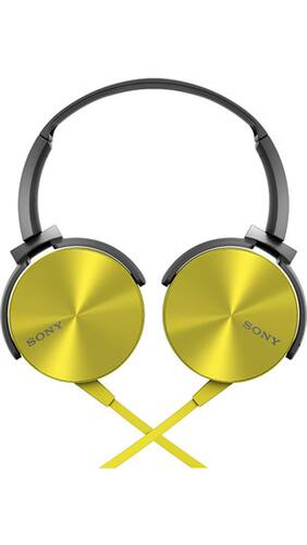 Sony MDR-XB450 Extra Bass Headphones (Yellow)