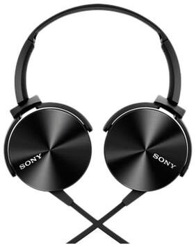 Sony MDR-XB450AP Wired Over Ear Headphone (Black)