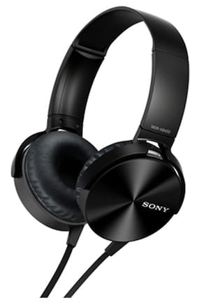 Sony MDR-XB450 Extra Bass Over Ear Wired Headphones (Black)