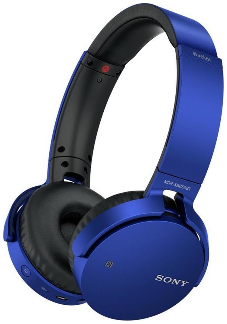 Sony MDR XB650BT On Ear Bluetooth Headset Blue