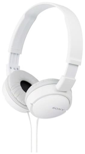 Sony MDR-ZX110A Wired Headphone (White)
