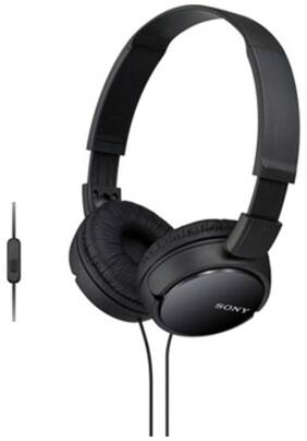 Sony MDR-ZX110AP Wired Headset(Black)