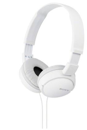 Sony MDR-ZX110AP Wired On Ear Headset (White)