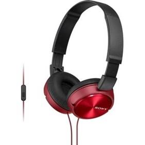 Sony MDR-ZX310AP On Ear Wired Headset (Black & Red)