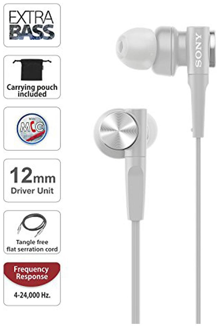 

Sony XB55AP In-Ear Wired Headphone ( White )