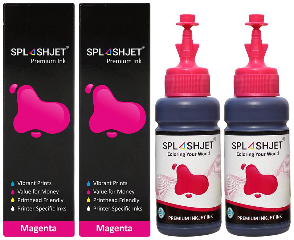 

Splashjet T673 Refill Ink for Epson L850 L800 L810 L805 L1800 Printer Ink Bottle (Magenta - 70g x 2) - PA1345