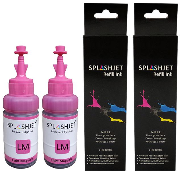 

Splashjet Sublimation Ink for Epson Printer L130 L360 L361 L210 L220 L380 L385 L1300 L3110 L4150 L805 L850 L1800 Printers Ink Bottle (Light Magenta) (70g x 2) Bottle - PA1366