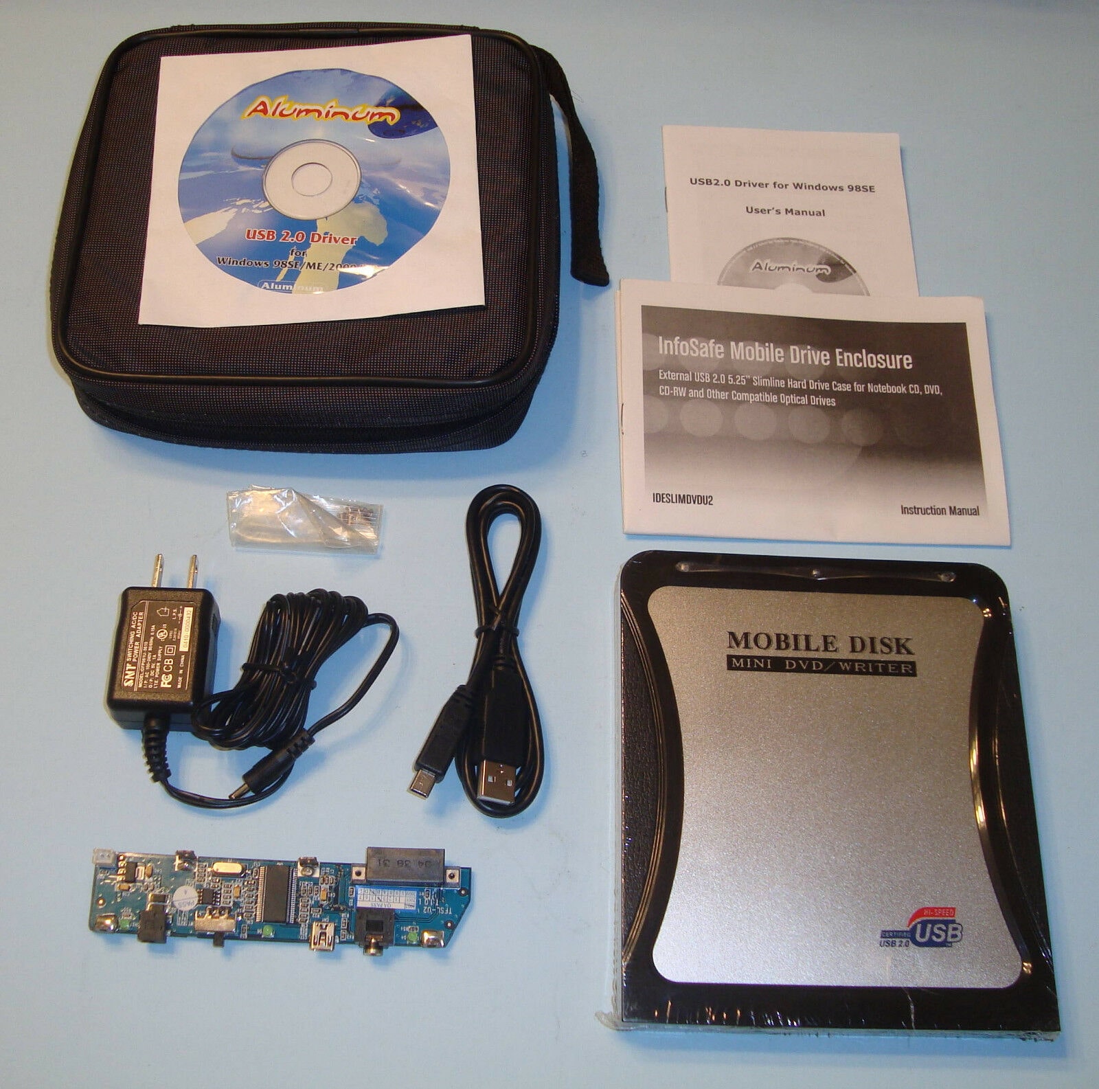 

Startech 5 25 USB to Slimline DVD CD Mobile Drive Enclosure IDESLIMDVDU2