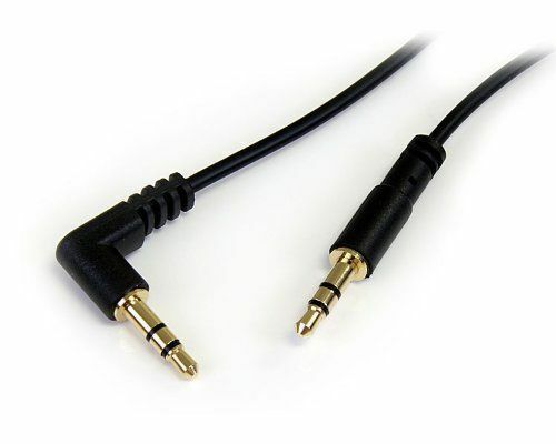 

StarTech 6 ft Slim 3 5mm to Right Angle Stereo Audio Cable - M M MU6MMSRA NEW