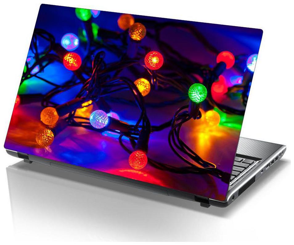 

Sticker Studio colorful christmas Laptop Skin Sticker (PVC Vinyl Size- 38 1 cm (15 inch) x 25 4 cm (10 inch))