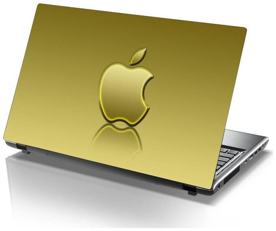 

Sticker Studio Gold Apple Laptop Skin Sticker (PVC Vinyl Size- 38 1 cm (15 inch) x 25 4 cm (10 inch))