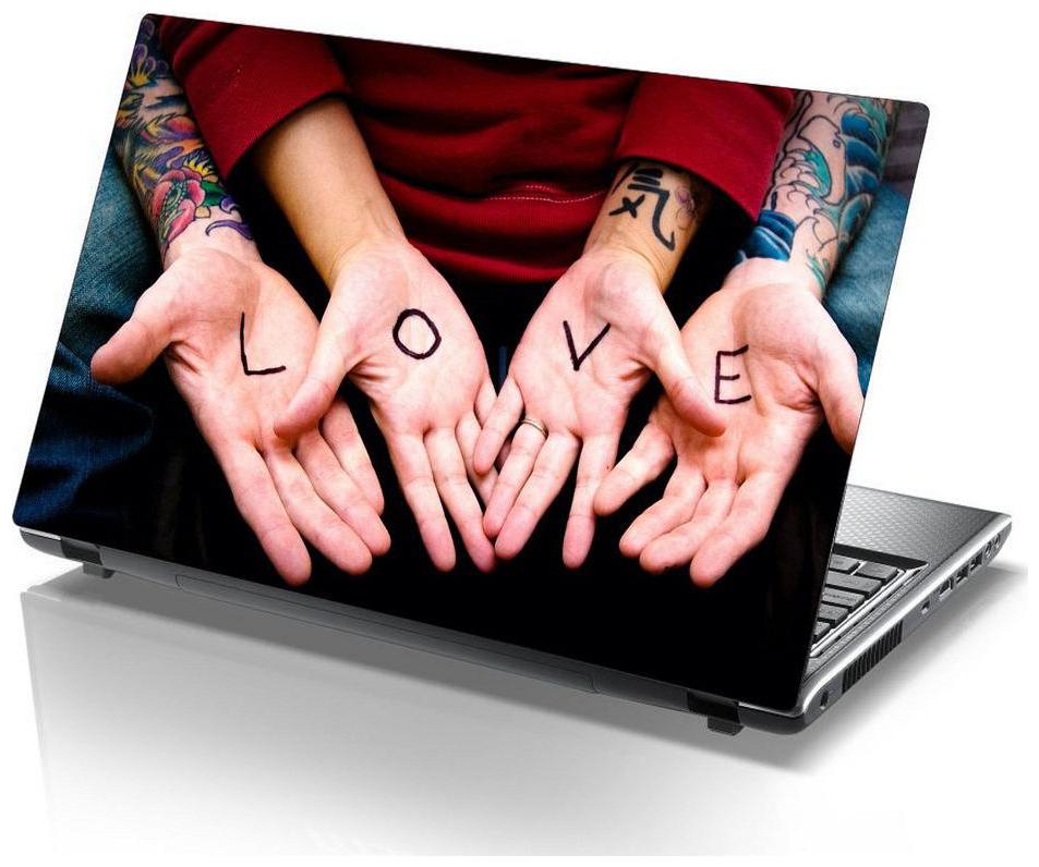 

Sticker Studio hand-couple-love Laptop Skin Sticker (PVC Vinyl Size- 38 1 cm (15 inch) x 25 4 cm (10 inch))