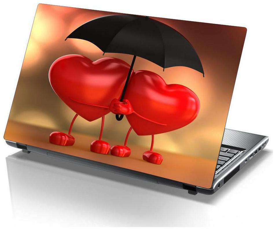 

Sticker Studio love-heart-3d Laptop Skin Sticker (PVC Vinyl Size- 38 1 cm (15 inch) x 25 4 cm (10 inch))