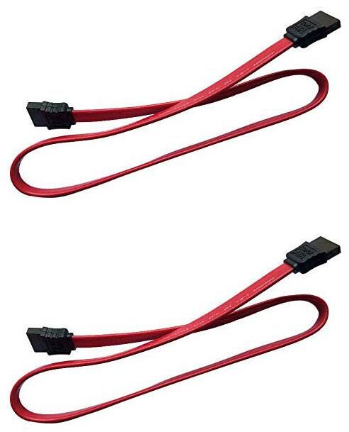 

SUBHO SATA III (SATA 3) Cable 1 5GB s 3GB s 6GB s for Hard Drive SSD (Pack of 2)