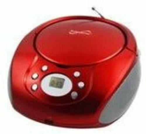 

Supersonic SC505RD CD MP3 Boombox with AM FM Radio