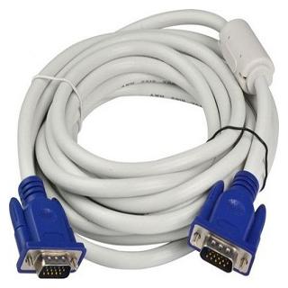 

Swaggers 15Pin Male to Male Vga Cable 10Meter Lead for Pc Monitor Tv LCD Plasma Projector Tft (White)