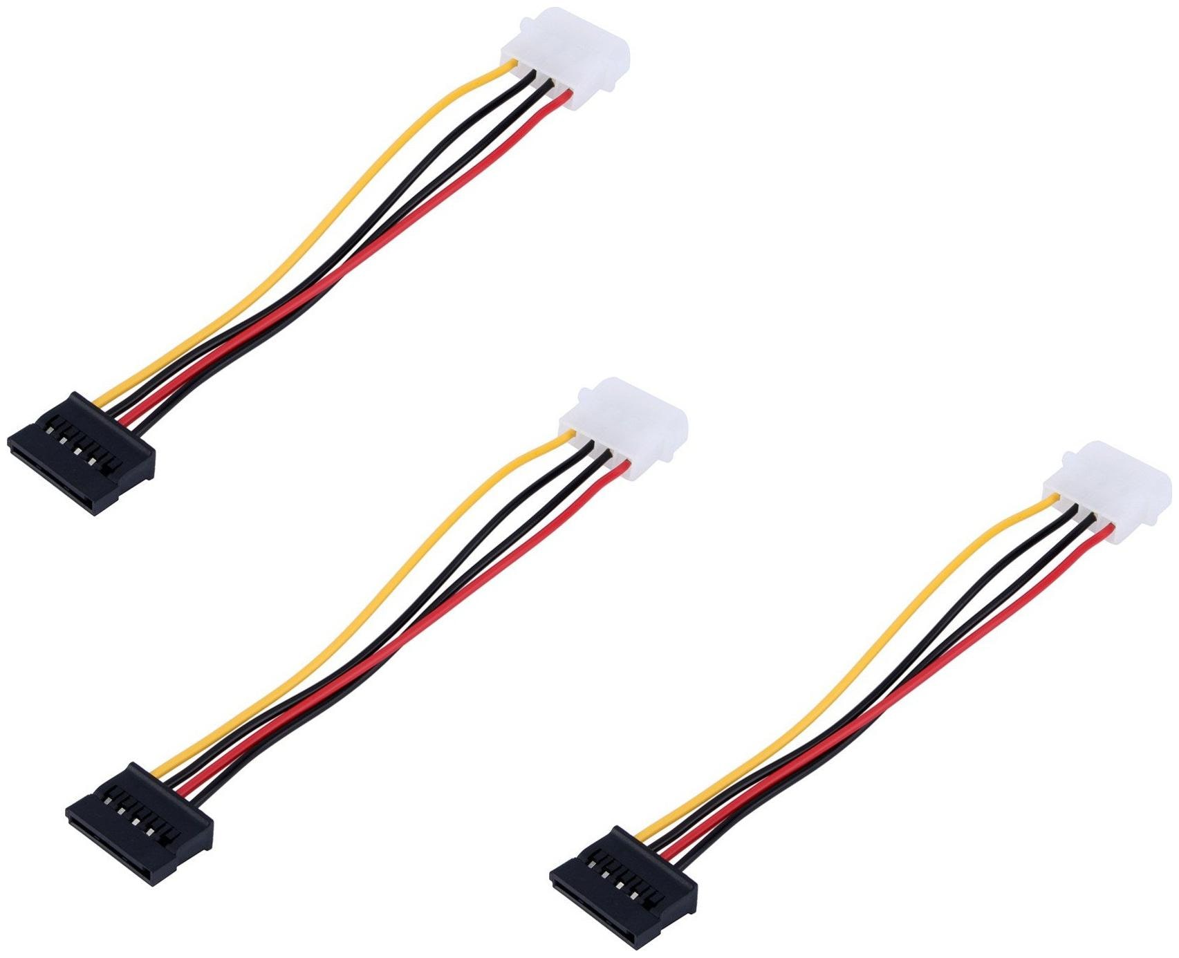 

Techvik 15 24 cm 4 Pin IDE Molex Male to 12 Pin Serial Ata Sata Hard Drive Adapter Power Sharing Cable (Pack Of 3)