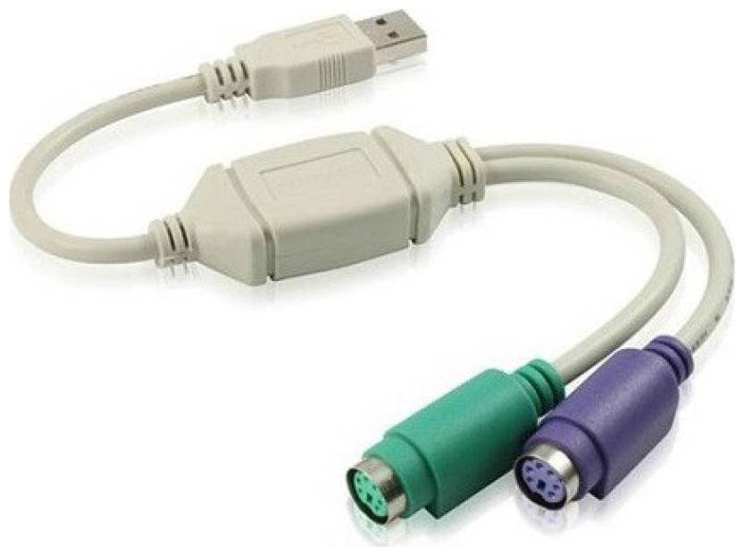 

Techvik Keyboard and Mouse PS2 Converter to USB PS2 Cable