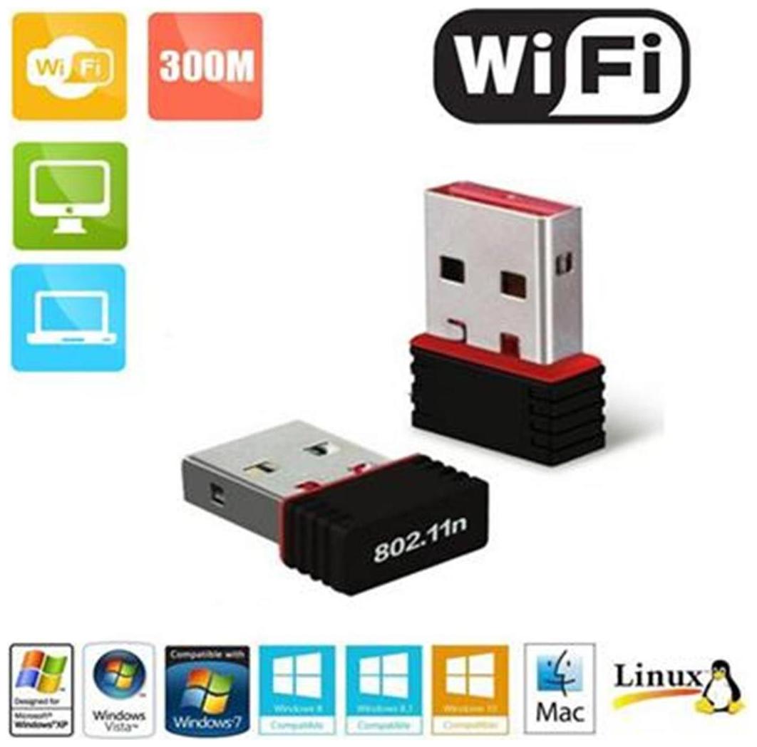 Terabyte wifi dongle 11N Mini USB 300 Mbps Wireless USB Adapter Black