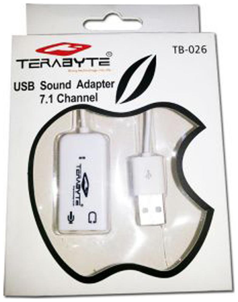 Terabyte TB 026 USB Sound Card Adapter White