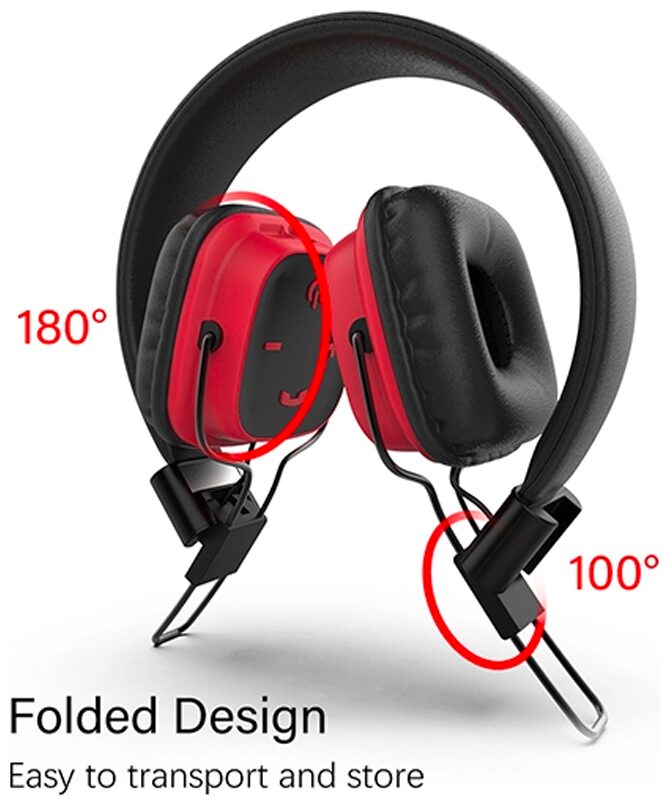 

Tessco BH-386 Over-Ear Bluetooth Headset ( Red Black )