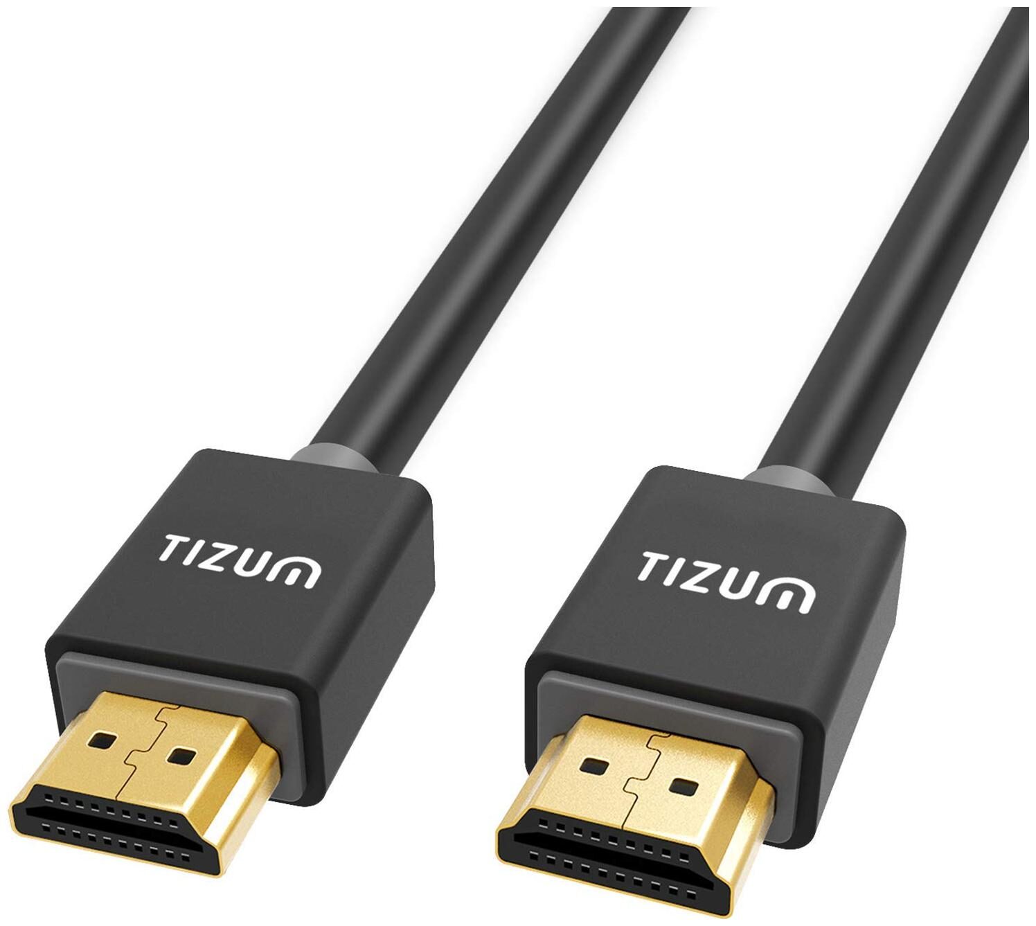 

TIZUM Ultra HDMI 2 0 -Gold Plated-High Speed Data 18Gbps 3D 4K HD 2160p (10 ft 3M-Grey)