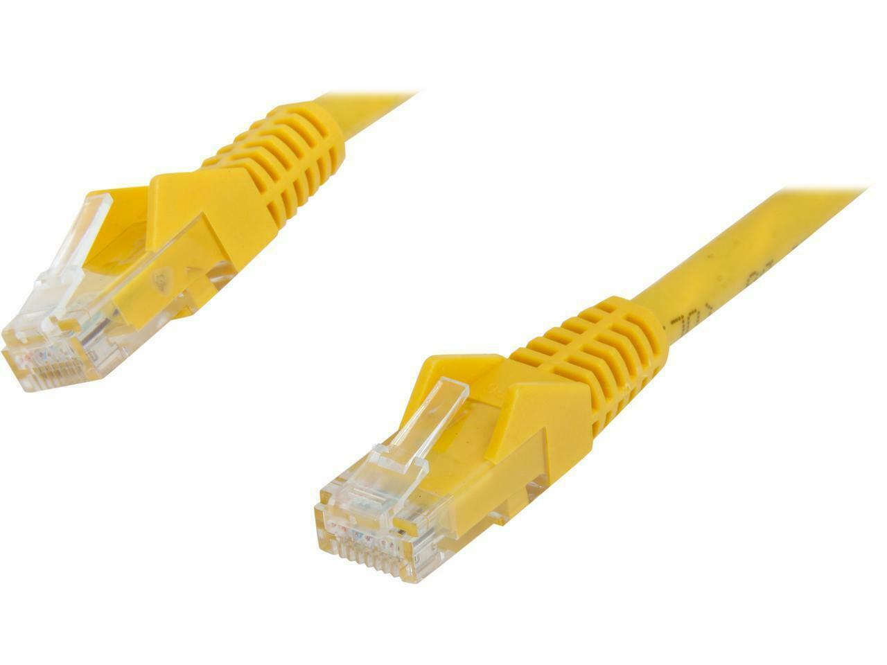

Tripp Lite Cat6 Snagless Molded Patch Cable-RJ45 M M Yellow 1-ft N201-001-YW